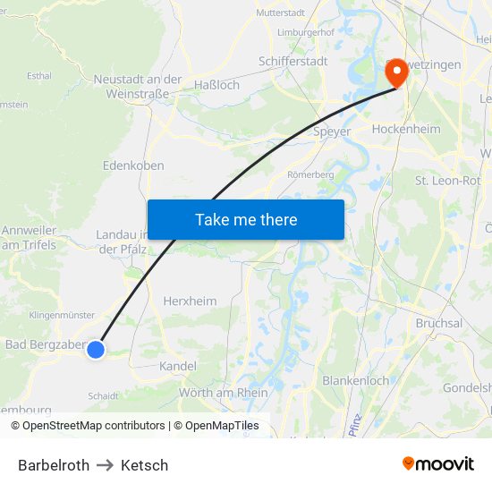 Barbelroth to Ketsch map