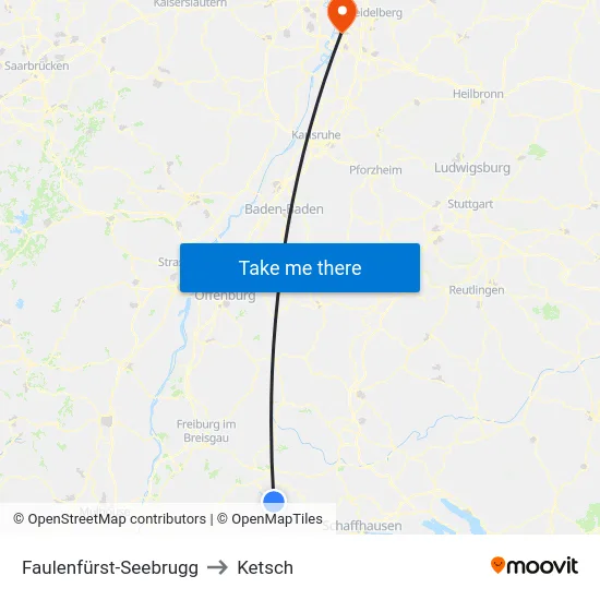 Faulenfürst-Seebrugg to Ketsch map