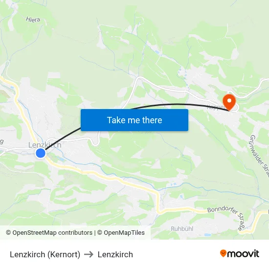 Lenzkirch (Kernort) to Lenzkirch map