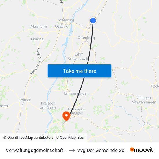Verwaltungsgemeinschaft Oberkirch to Vvg Der Gemeinde Schallstadt map