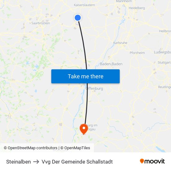 Steinalben to Vvg Der Gemeinde Schallstadt map