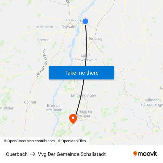 Querbach to Vvg Der Gemeinde Schallstadt map