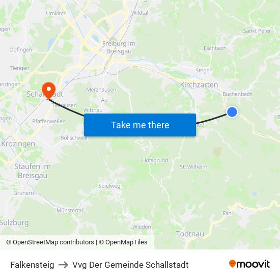 Falkensteig to Vvg Der Gemeinde Schallstadt map