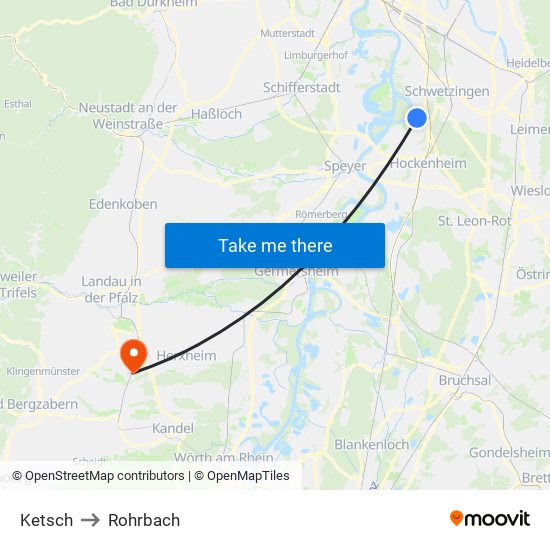 Ketsch to Rohrbach map