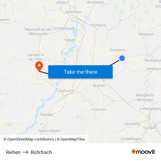 Reihen to Rohrbach map