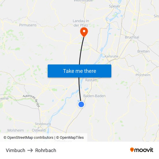 Vimbuch to Rohrbach map