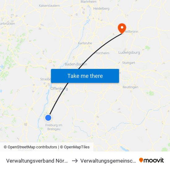 Verwaltungsverband Nördlicher Kaiserstuhl to Verwaltungsgemeinschaft Schwaigern map