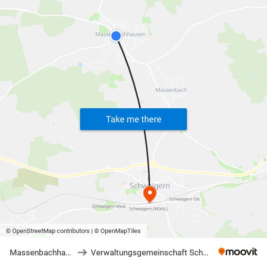 Massenbachhausen to Verwaltungsgemeinschaft Schwaigern map