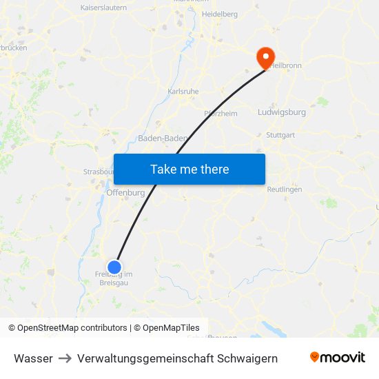 Wasser to Verwaltungsgemeinschaft Schwaigern map