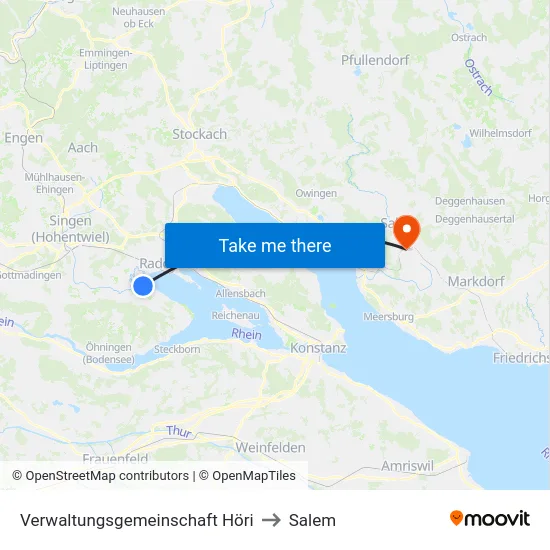Verwaltungsgemeinschaft Höri to Salem map