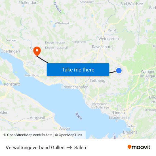Verwaltungsverband Gullen to Salem map