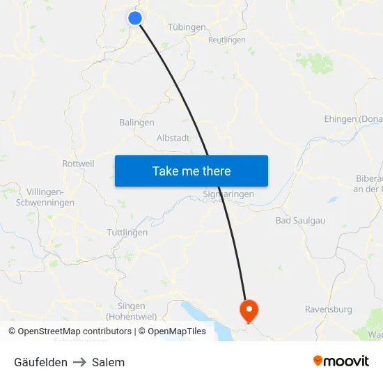 Gäufelden to Salem map