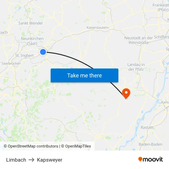 Limbach to Kapsweyer map