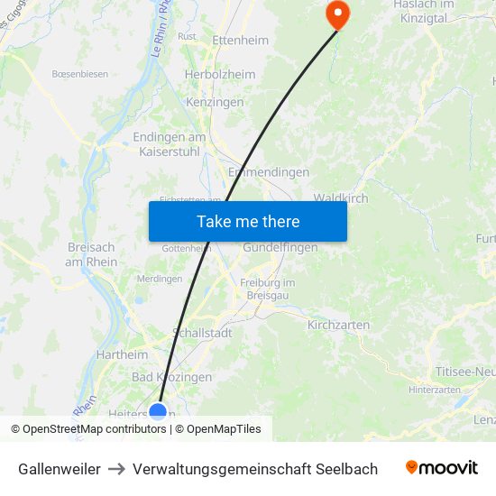 Gallenweiler to Verwaltungsgemeinschaft Seelbach map