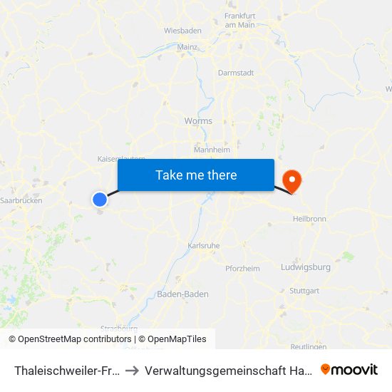 Thaleischweiler-Fröschen to Verwaltungsgemeinschaft Haßmersheim map