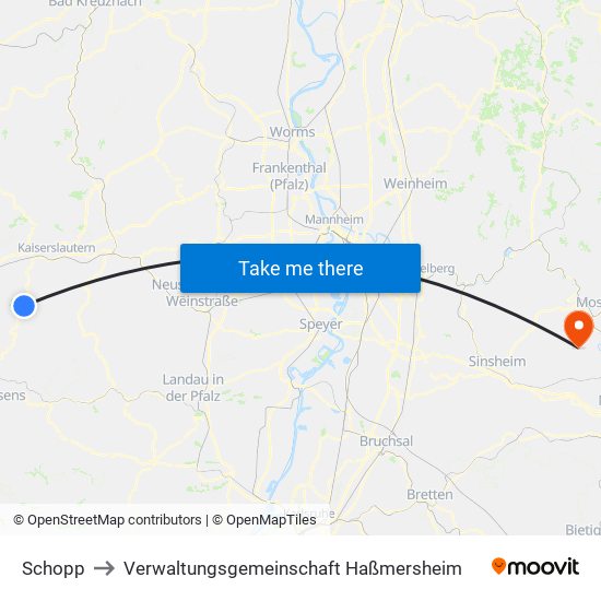 Schopp to Verwaltungsgemeinschaft Haßmersheim map