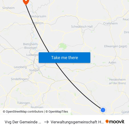 Vvg Der Gemeinde Dornstadt to Verwaltungsgemeinschaft Haßmersheim map