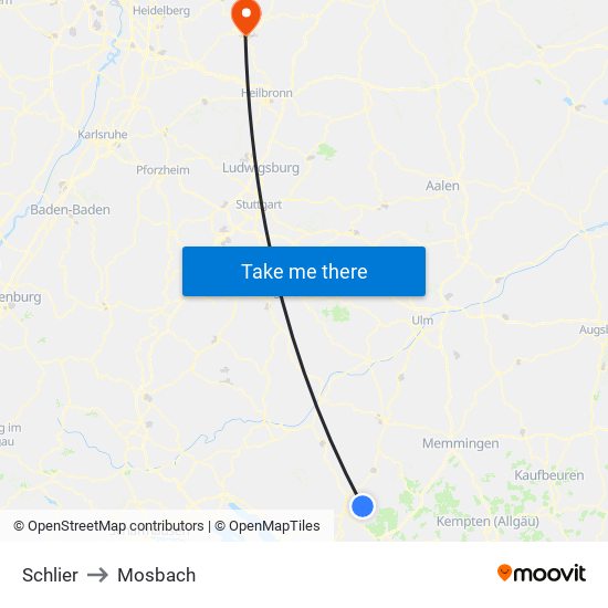 Schlier to Mosbach map