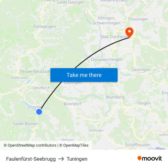 Faulenfürst-Seebrugg to Tuningen map