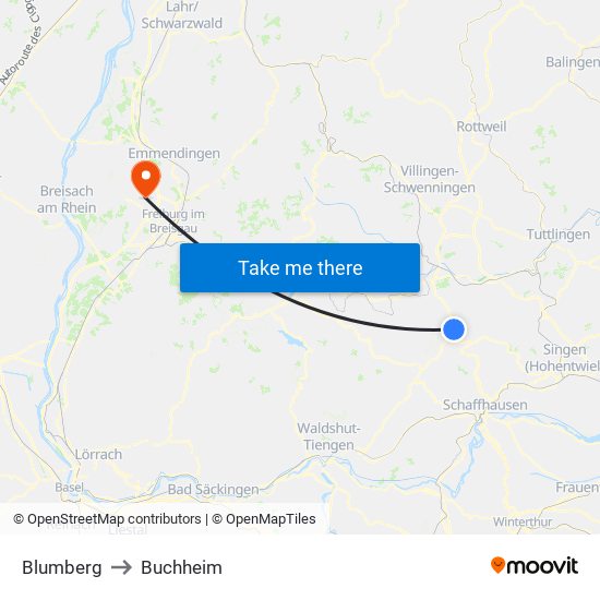 Blumberg to Buchheim map