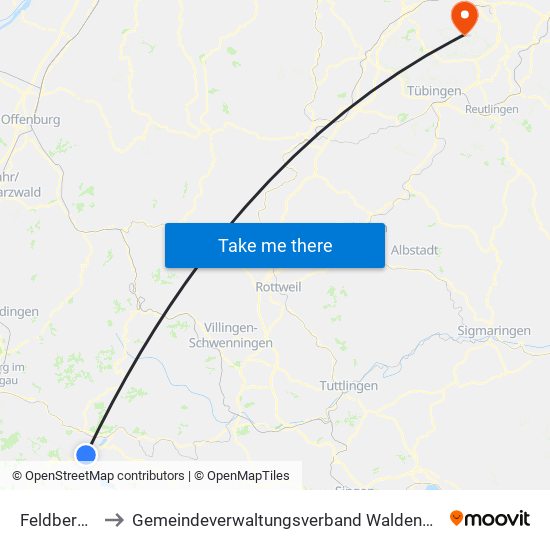 Feldberg (Ort) to Gemeindeverwaltungsverband Waldenbuch / Steinenbronn map