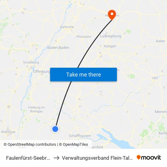 Faulenfürst-Seebrugg to Verwaltungsverband Flein-Talheim map