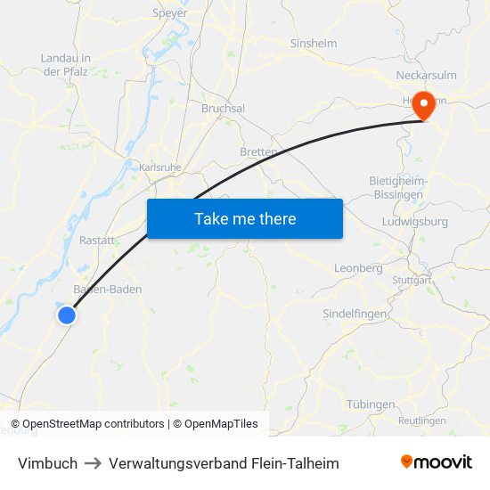 Vimbuch to Verwaltungsverband Flein-Talheim map