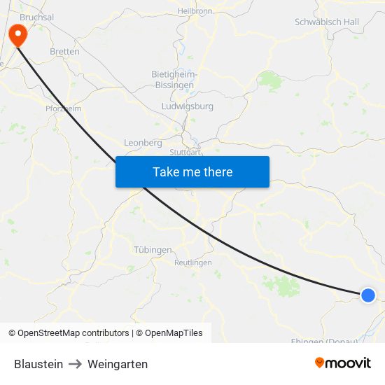 Blaustein to Weingarten map