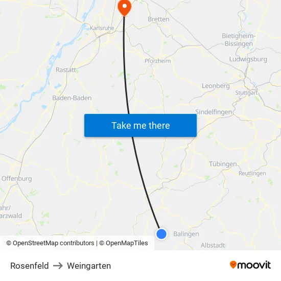 Rosenfeld to Weingarten map