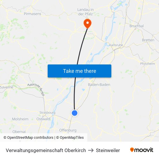 Verwaltungsgemeinschaft Oberkirch to Steinweiler map