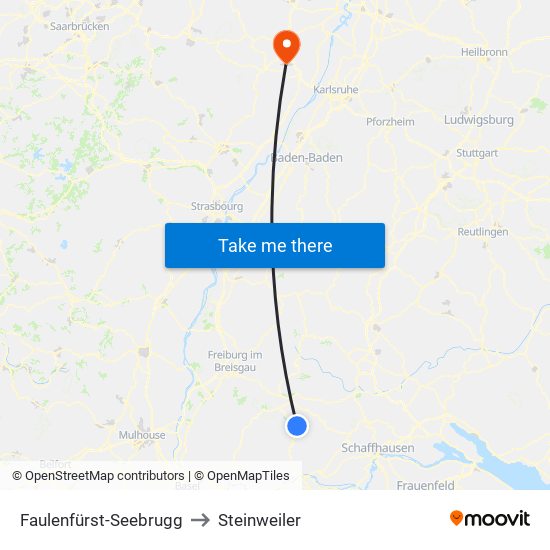 Faulenfürst-Seebrugg to Steinweiler map