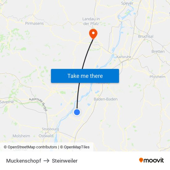 Muckenschopf to Steinweiler map