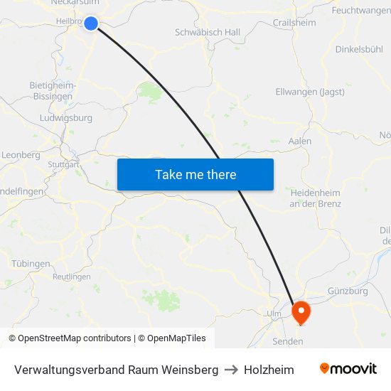 Verwaltungsverband Raum Weinsberg to Holzheim map