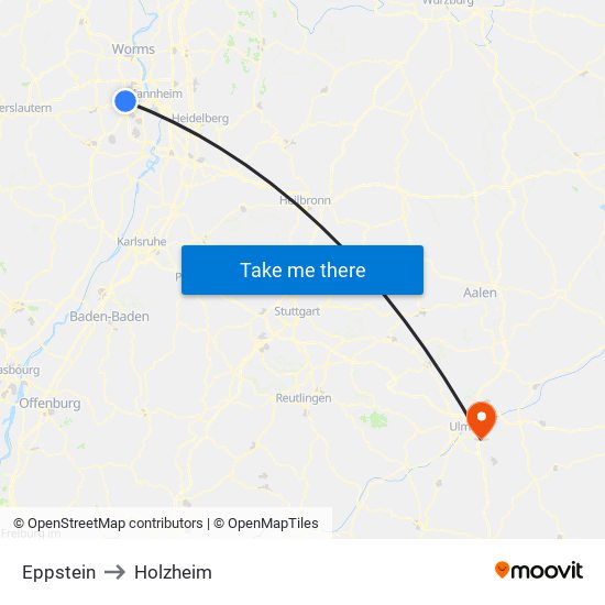 Eppstein to Holzheim map