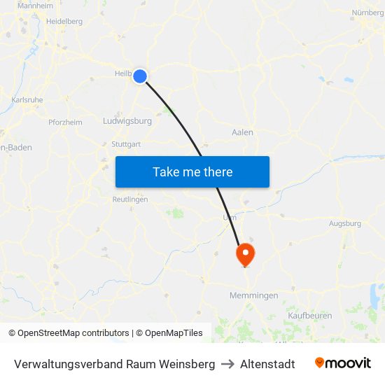 Verwaltungsverband Raum Weinsberg to Altenstadt map