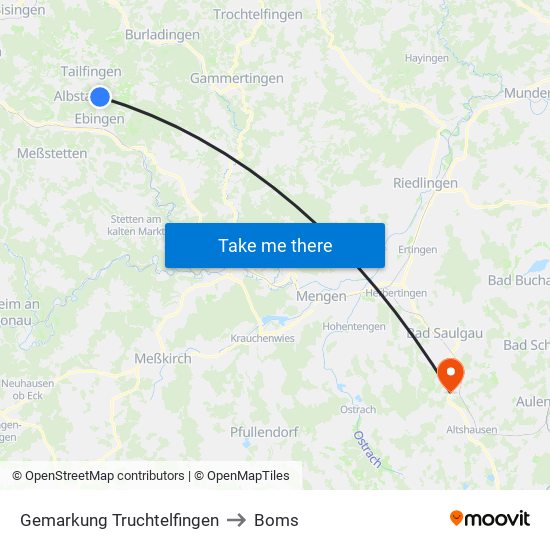 Gemarkung Truchtelfingen to Boms map