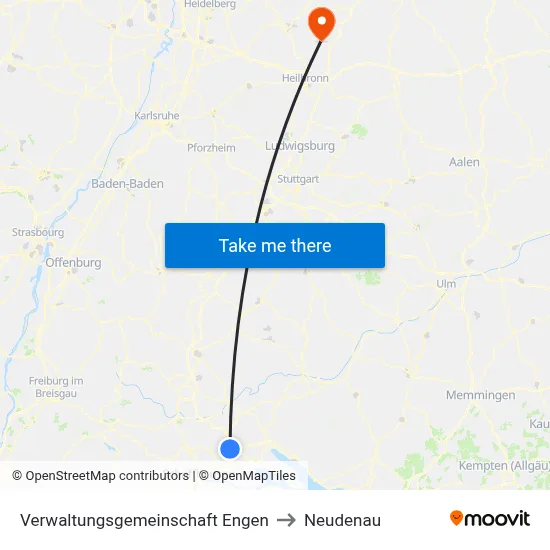 Verwaltungsgemeinschaft Engen to Neudenau map