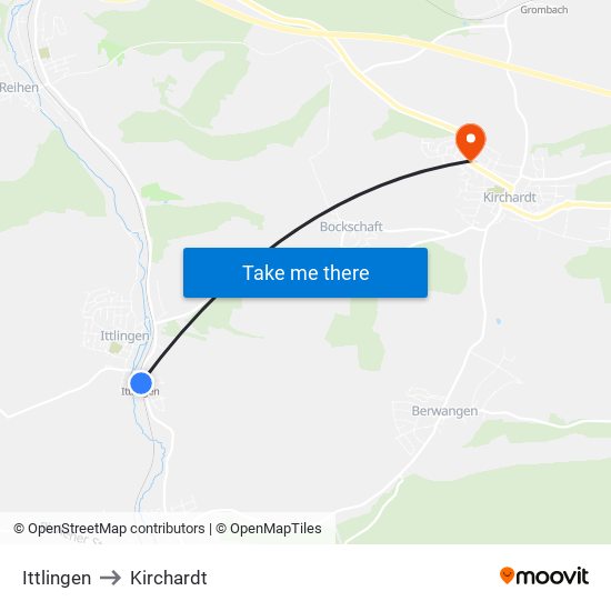 Ittlingen to Kirchardt map