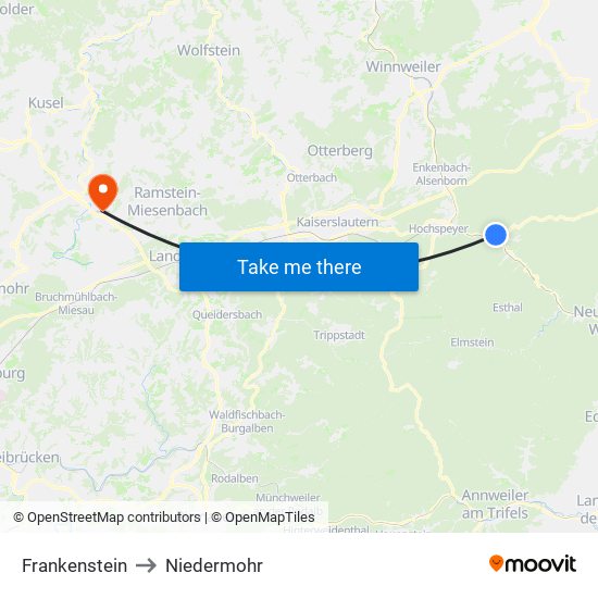 Frankenstein to Niedermohr map