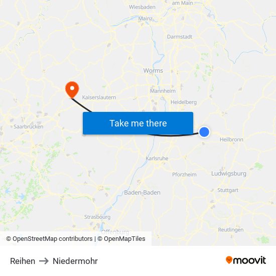 Reihen to Niedermohr map