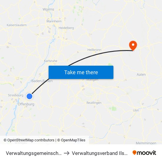 Verwaltungsgemeinschaft Oberkirch to Verwaltungsverband Ilshofen-Vellberg map