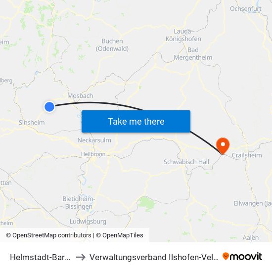 Helmstadt-Bargen to Verwaltungsverband Ilshofen-Vellberg map