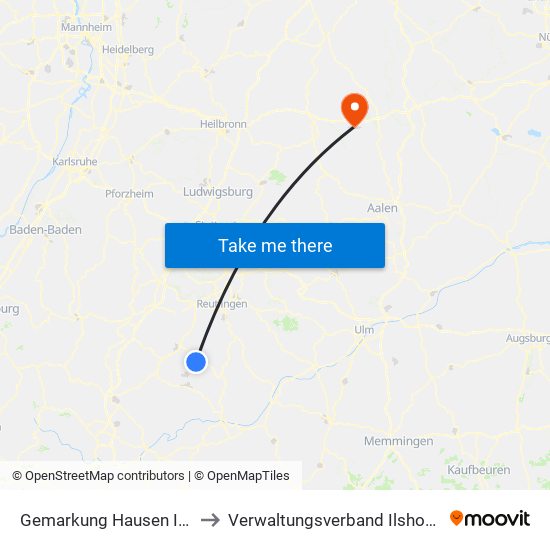 Gemarkung Hausen Im Killertal to Verwaltungsverband Ilshofen-Vellberg map