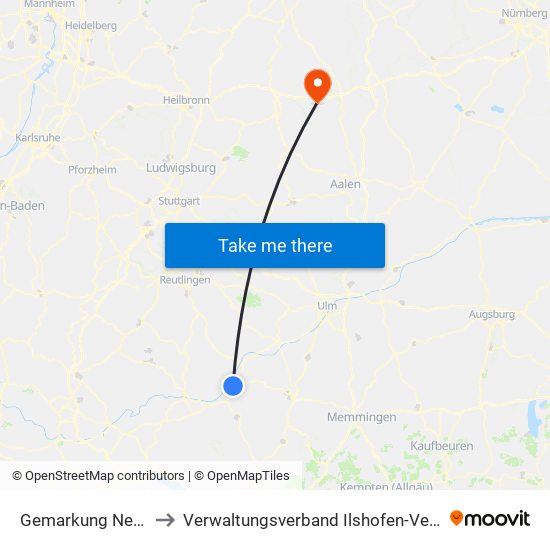 Gemarkung Neufra to Verwaltungsverband Ilshofen-Vellberg map