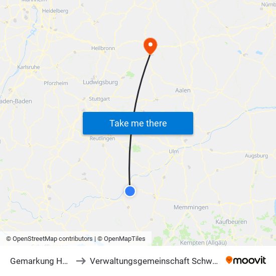 Gemarkung Heudorf to Verwaltungsgemeinschaft Schwäbisch Hall map