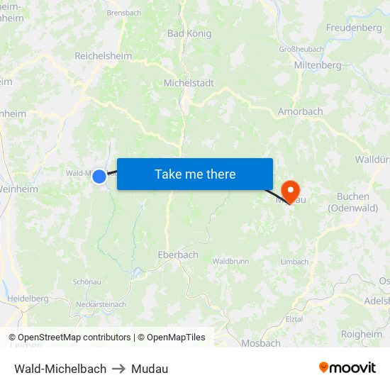 Wald-Michelbach to Mudau map