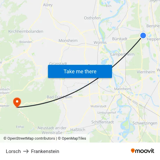 Lorsch to Frankenstein map