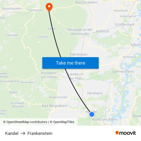 Kandel to Frankenstein map