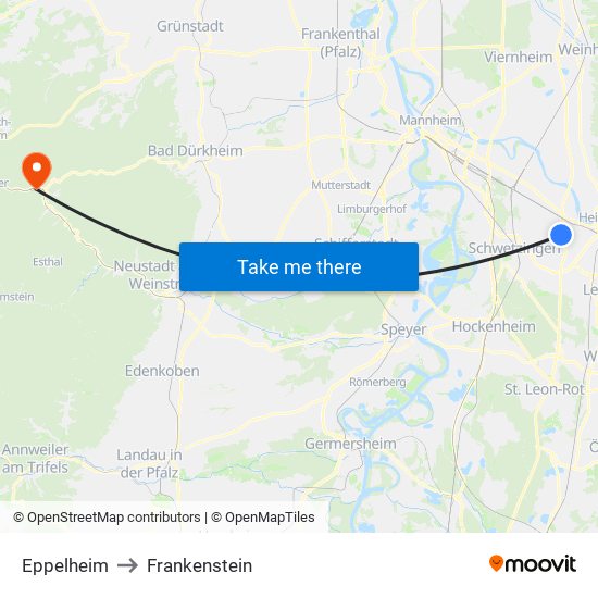 Eppelheim to Frankenstein map