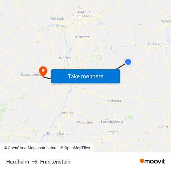 Hardheim to Frankenstein map